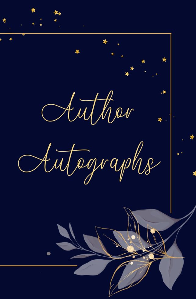 Author Autograph book: Perfect for book signings, author events and keeping memories together book cover