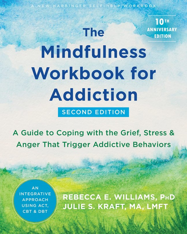 The Mindfulness Workbook for Addiction: A Guide to Coping with the Grief, Stress, and Anger That Trigger Addictive Behaviors book cover