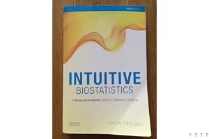 Intuitive Biostatistics book cover