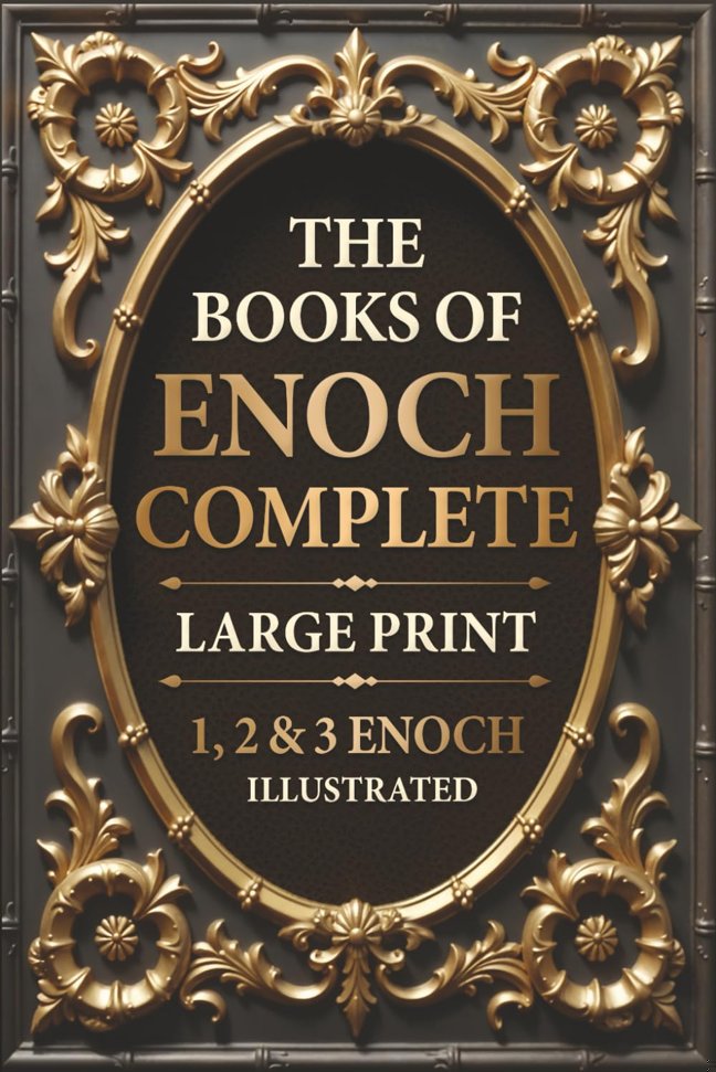 The Books of Enoch Complete LARGE PRINT (Illustrated): 1, 2 & 3 Enoch With Authentic Illustrations, Insightful Introductions and Commentary book cover