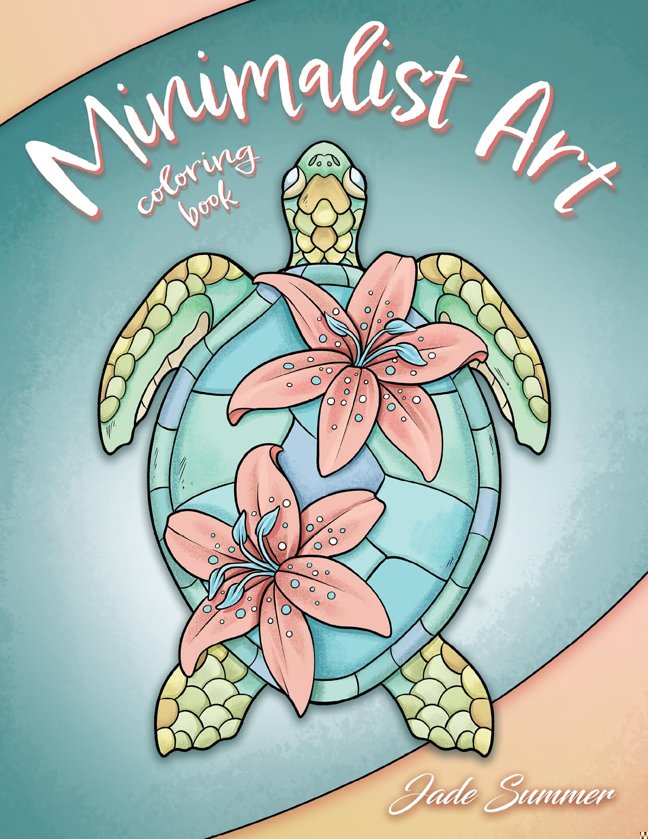 Minimalist Art: Adult Coloring Book for Women and Teens with Easy Boho Designs for Stress Relief and Relaxation (Easy Coloring Books) book cover