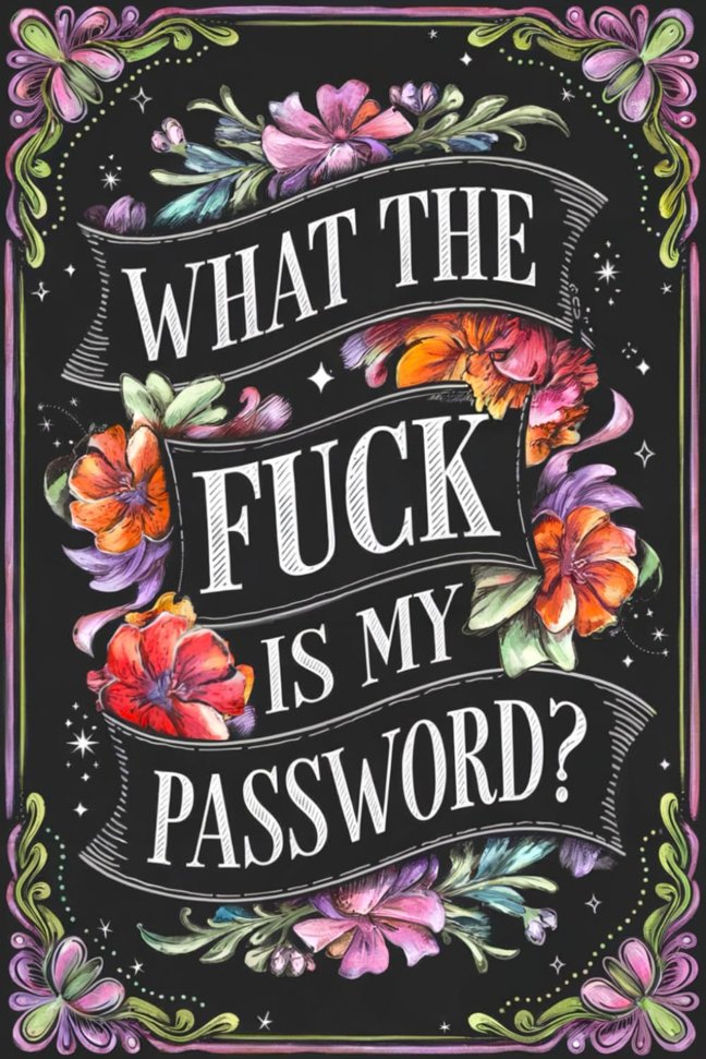 What The Fuck Is My Password?: Pasword Keeper with Alphabetical Tabs - Funny Logbook Gag Gift book cover
