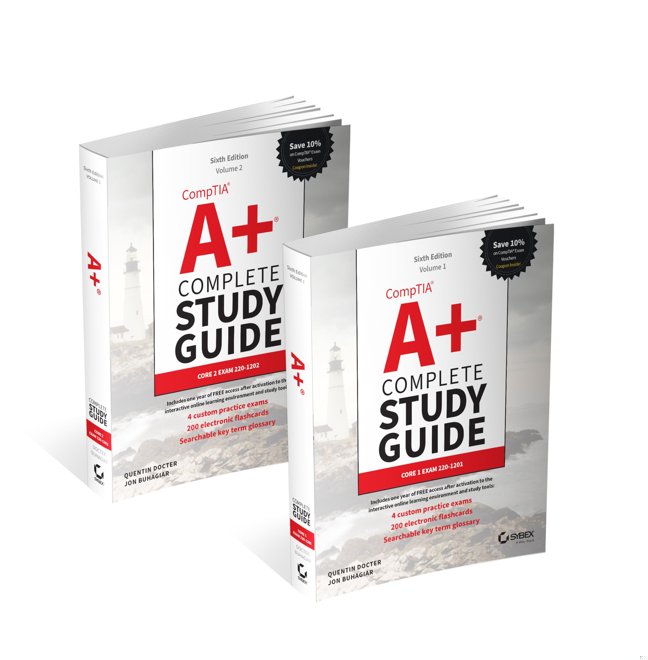 CompTIA A+ Complete Study Guide, 2-Volume Set: Volume 1 Core 1 Exam 220-1201 and Volume 2 Core 2 Exam 220-1202 (Sybex Study Guide) book cover