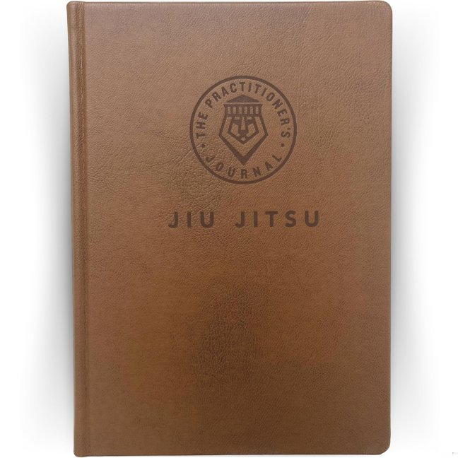 The Practitioner's Journal | BJJ Training Log & Jiu Jitsu Journal — Hardcover, Leather-Bound | Brazilian Jiu-Jitsu, Grappling & Wrestling | Gift for Serious Practitioners book cover