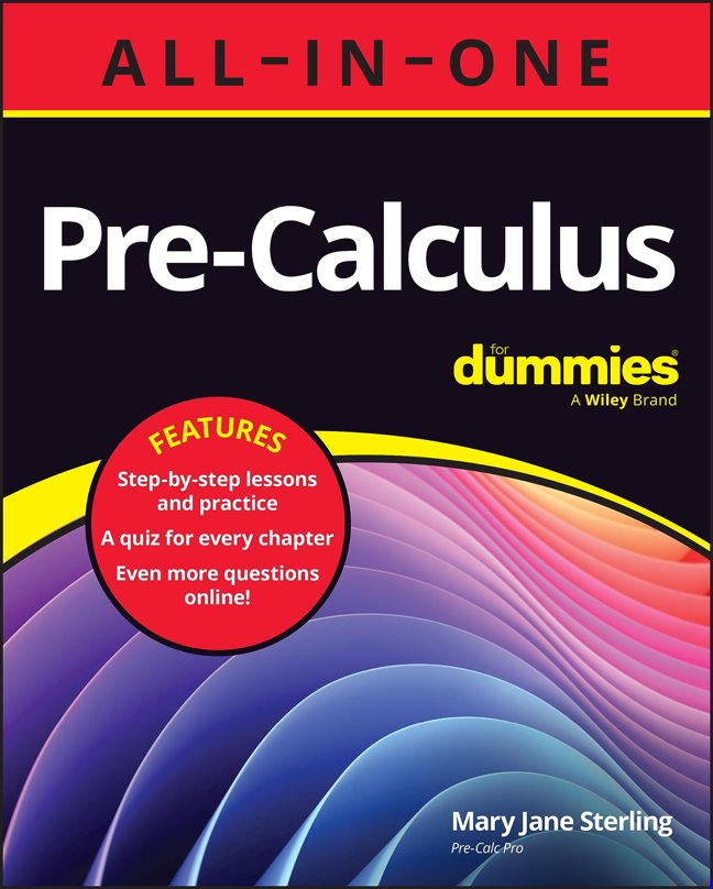 Pre-Calculus All-in-One For Dummies: Book + Chapter Quizzes Online book cover