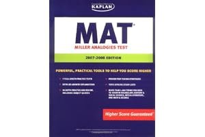 Kaplan MAT, 2007-2008 Edition: Miller Analogies Test (Kaplan Mat) book cover
