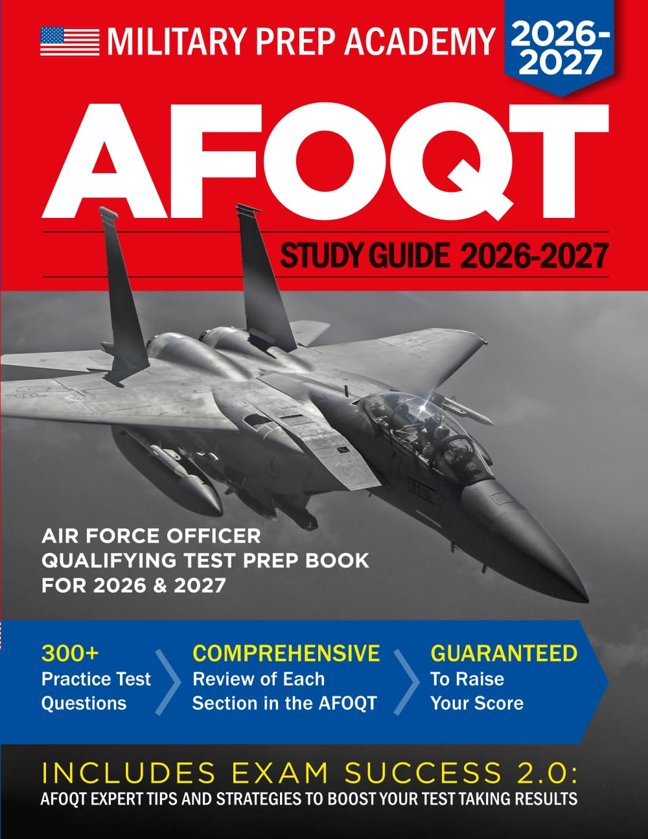 AFOQT Study Guide: Air Force Officer Qualifying Test Prep Book (2026-2027) book cover