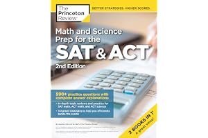 Math and Science Prep for the SAT & Act, 2nd Edition: 590+ Practice Questions with Complete Answer Explanations book cover