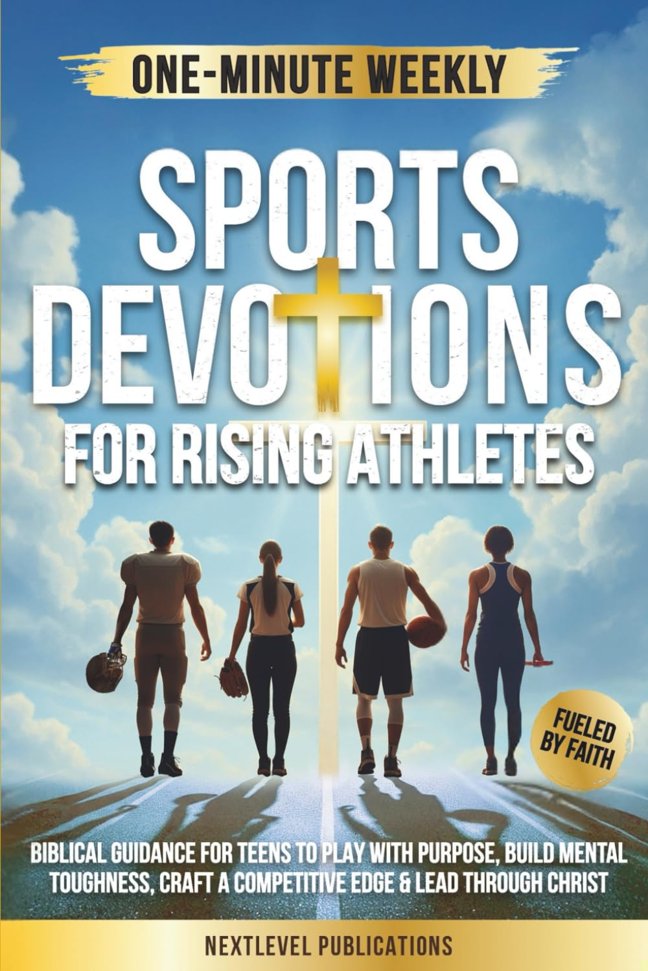 One-Minute Weekly Sports Devotions for Rising Athletes: Biblical Guidance for Teens to Play with Purpose, Build Mental Toughness, Craft a Competitive Edge & Lead Through Christ (Fueled by Faith) book cover