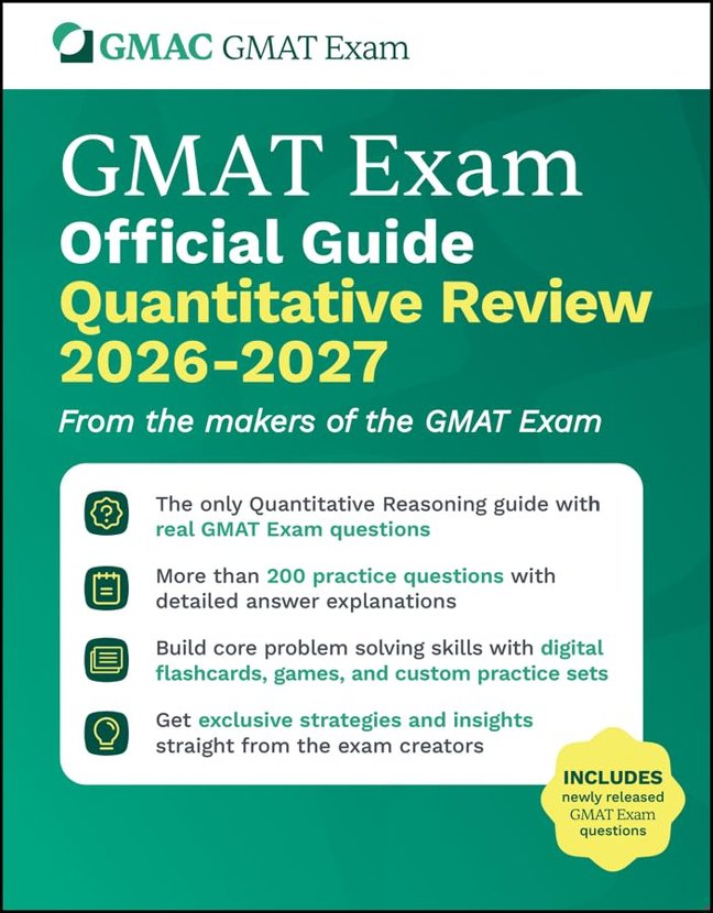 GMAT Official Guide Quantitative Review 2026 - 2027: Book + Online Question Bank book cover