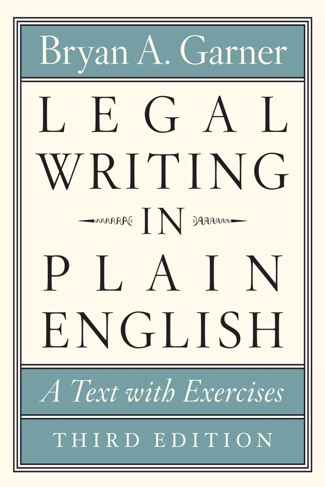 Legal Writing in Plain English: A Text with Exercises book cover