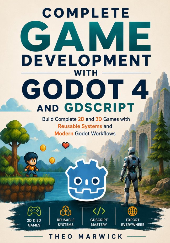 Complete Game Development with Godot 4 and GDScript: Build Complete 2D and 3D Games with Reusable Systems and Modern Godot Workflows book cover