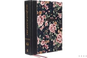 NKJV, Journal the Word Bible, Cloth over Board, Gray Floral, Red Letter Edition, Comfort Print: Reflect, Journal, or Create Art Next to Your Favorite Verses book cover