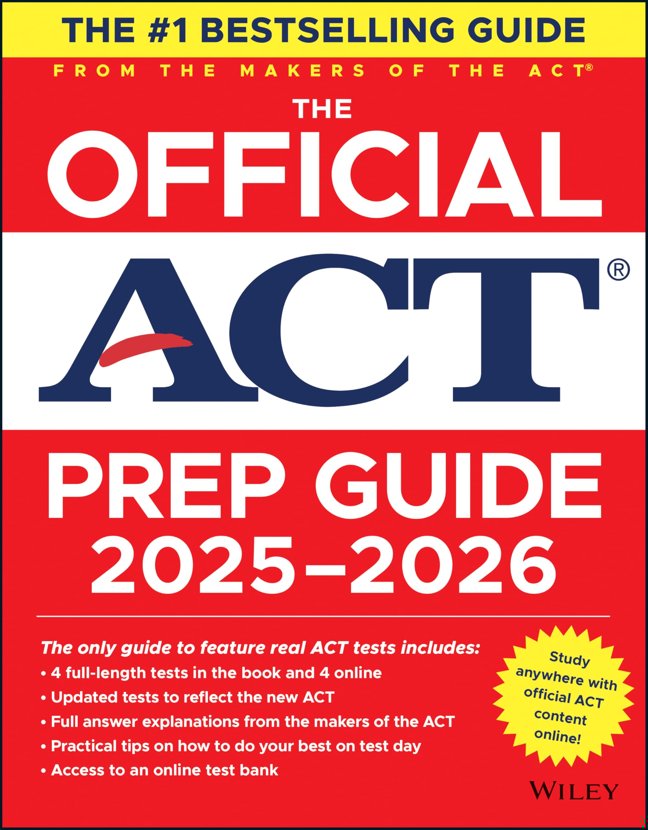 The Official ACT Prep Guide 2025 - 2026: Book + Online Course book cover