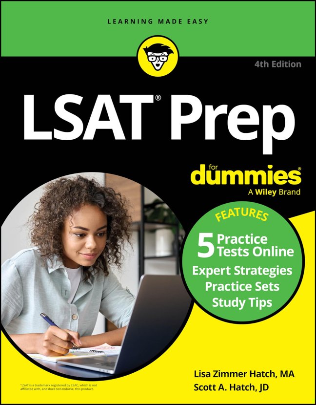 LSAT Prep For Dummies: Book + 5 Practice Tests Online (For Dummies: Learning Made Easy) book cover