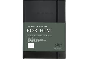 The Prayer Journal for Him: A Daily Christian Journal for Men to Practice Gratitude, Reduce Anxiety and Strengthen Your Faith book cover