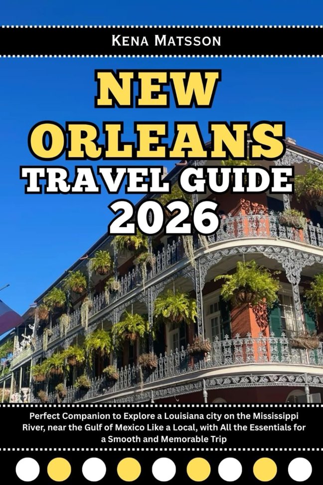 New Orleans Travel Guide 2026: Perfect Companion to Explore a Louisiana city on the Mississippi River, near the Gulf of Mexico Like a Local, with All the Essentials for a Smooth and Memorable Trip book cover