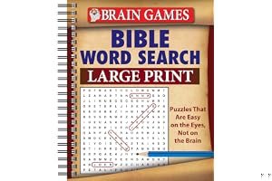 Bible Word Search: Large Print (Brain Games) book cover