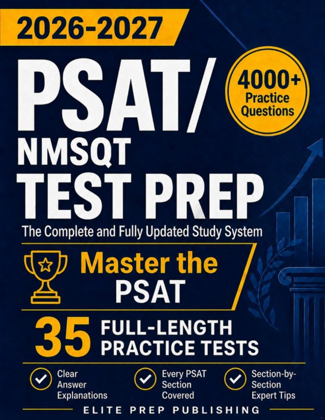PSAT/NMSQT Test Prep: The Complete and Fully Updated Study System to Master the PSAT – Full-Length Practice Tests, Step-by-Step Explanations, and Exam-Day Tips book cover