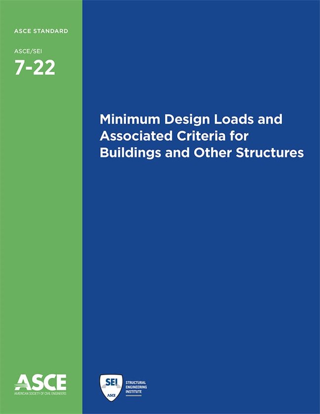 Minimum Design Loads and Associated Criteria for Buildings and Other Structures (ASCE Standard - ASCE/SEI 7-22) Provisions and Commentary 2-book set (Standards) book cover