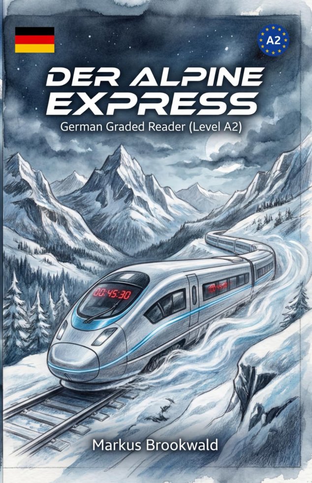 Der Alpine Express: German Graded Reader (Level A2) (German Graded Reader A2 to B1) (German Edition) book cover