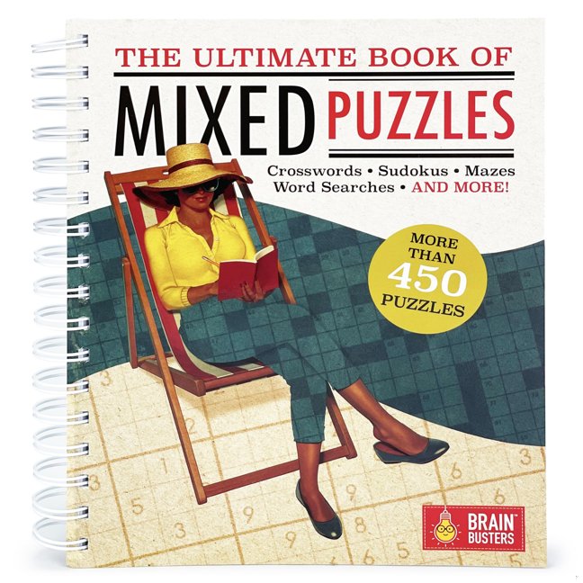 The Ultimate Book of Mixed Puzzles: More than 450 Puzzles for Adults Including Word Searches, Crosswords, Sudoku, Mazes and More! (Part of the Brain Busters Puzzle Collection) book cover