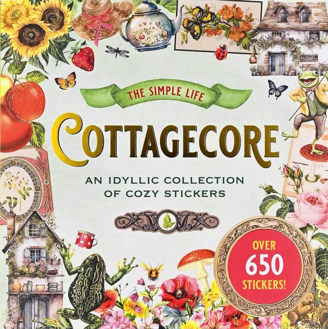 Cottagecore Sticker Book (over 650 stickers!) book cover