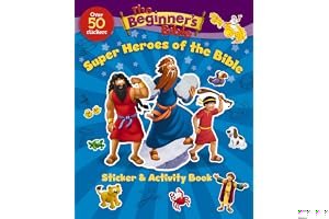 The Beginner's Bible Super Heroes of the Bible Sticker and Activity Book book cover