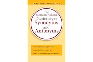 The Merriam-Webster Dictionary of Synonyms and Antonyms book cover