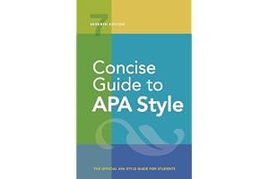 Concise Guide to APA Style: Seventh Edition (Newest, 2020 Copyright) book cover