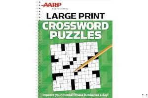 AARP Large Print Crossword Puzzles book cover