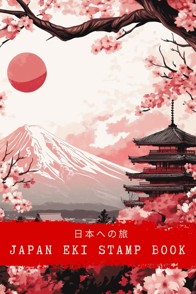 Japan Eki Stamp Book: Join the Eki Stamp Adventure | Minimalist 4x6 Passport-Size Notebook for Collecting Japanese Railway Station Stamps | Perfect for Travelers, Teens & Japan Fans book cover