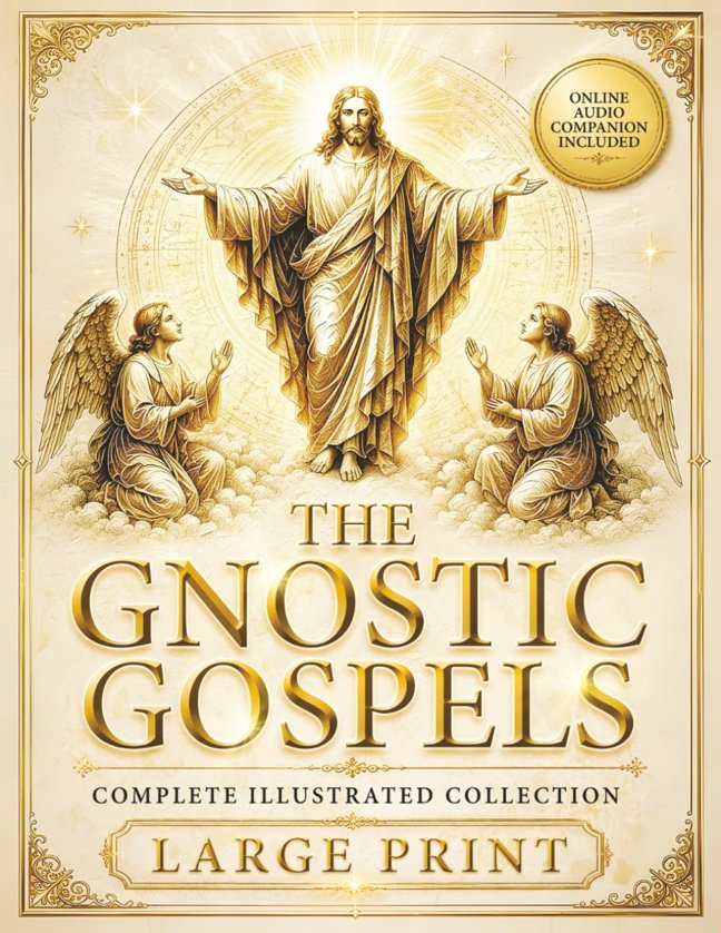 The Gnostic Gospels Complete - LARGE PRINT: Includes the Lost Gospels of Mary Magdalene, Thomas, Philip, Judas, Truth, John, and More Apocryphal Texts. (ILLUSTRATED) book cover