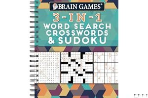 Brain Games - 3-In-1: Word Search, Crosswords Sudoku book cover