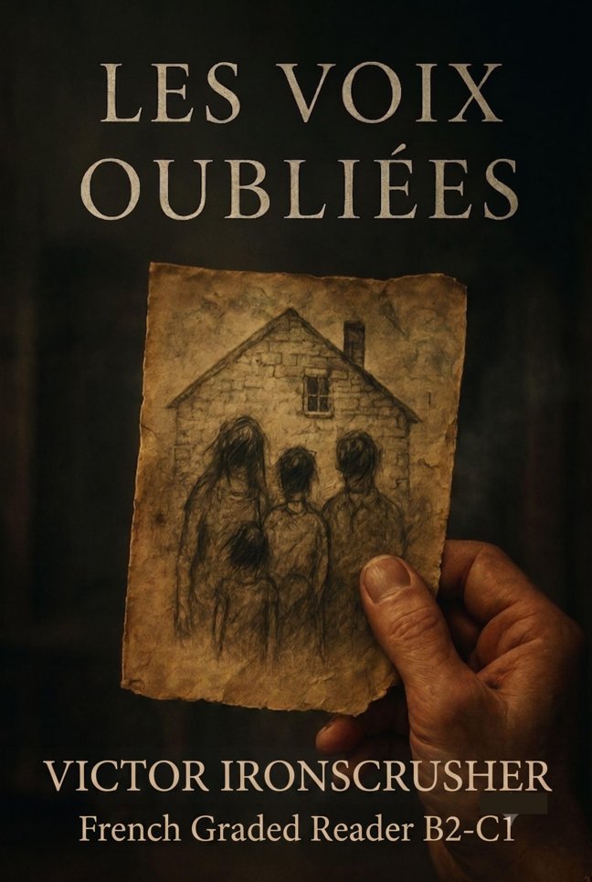 Les Voix Oubliées: A Suspense Novel in Easy French for Intermediate to Advanced Learners | French Graded Reader (Level B2-C1) (French Edition) book cover