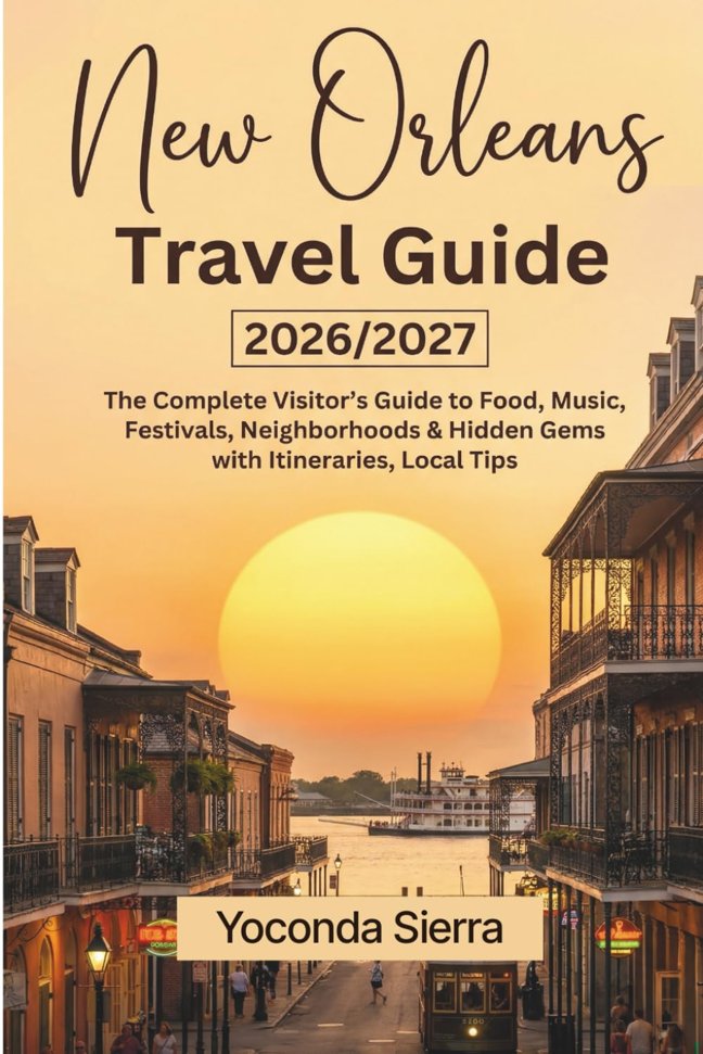 NEW ORLEANS TRAVEL GUIDE 2026/2027: The Complete Visitor's Guide to Food, Music, Festivals, Neighborhoods & Hidden Gems with Itineraries, Local Tips book cover