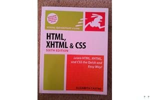 HTML, XHTML, and CSS (Visual Quickstart Guide) book cover