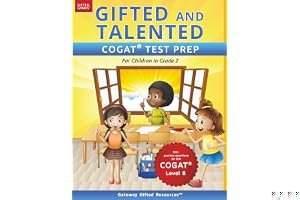 Gifted and Talented COGAT Test Prep Grade 2: Gifted Test Prep Book for the COGAT Level 8; Workbook for Children in Grade 2 book cover