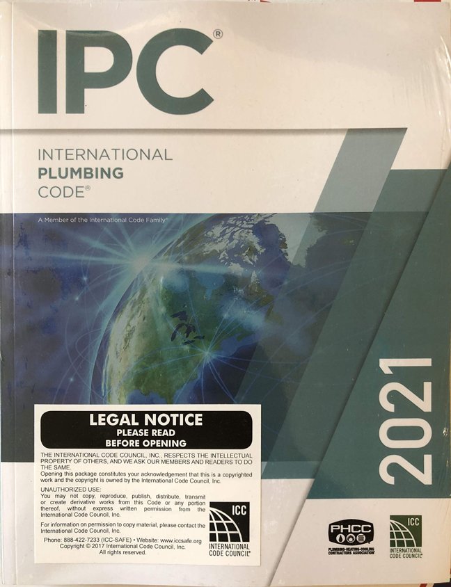 2021 International Plumbing Code (International Code Council Series) book cover