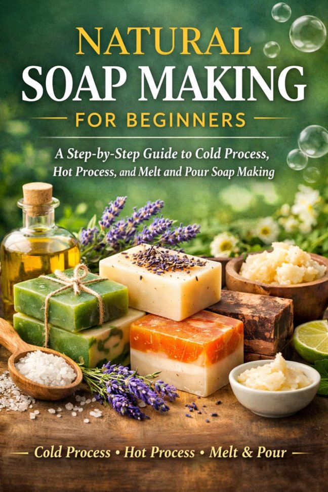 Natural Soap Making For Beginners: A Step-by-Step Guide to Cold Process, Hot Process, and Melt and Pour Soap Making (The Handmade Apothecary Series) book cover