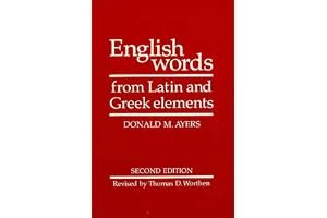 English Words from Latin and Greek Elements book cover