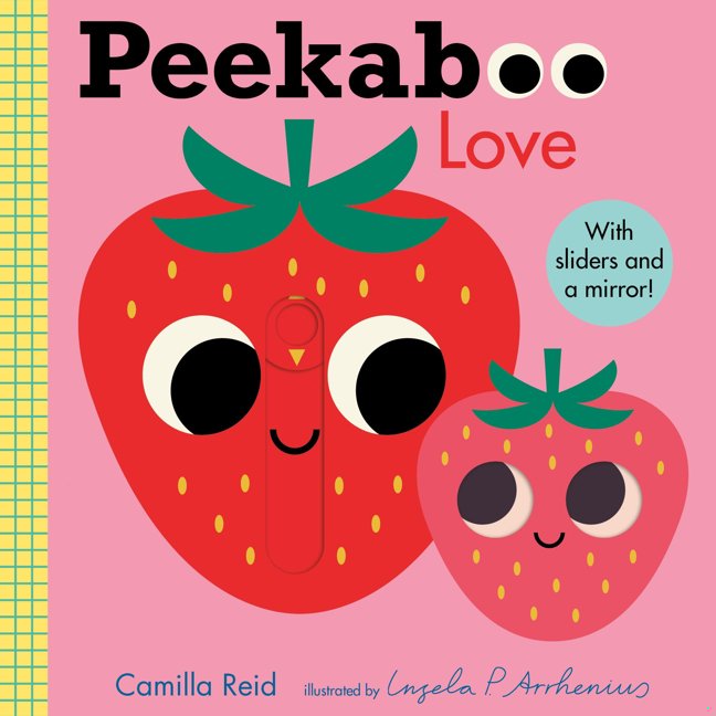Peekaboo: Love: (An Interactive Board Book for Babies & Toddlers with Mirror & Sliders to Push, Pull, or Turn. Cute Artwork Includes a Strawberry, Rainbow, Ladybug, & More.) (Peekaboo You) book cover