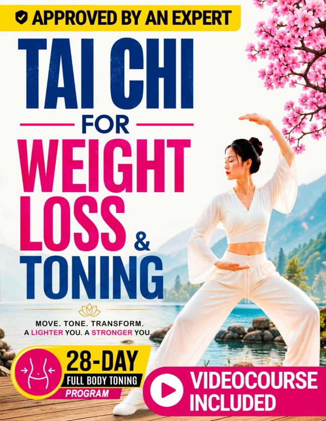 Tai Chi for Weight Loss and Toning: A 28-Day Low-Impact Full-Body Program for Beginners to Lose Weight, Tone the Body, and Feel More Confident in Just ... Tracker Included (Tai Chi Slim & Tone) book cover