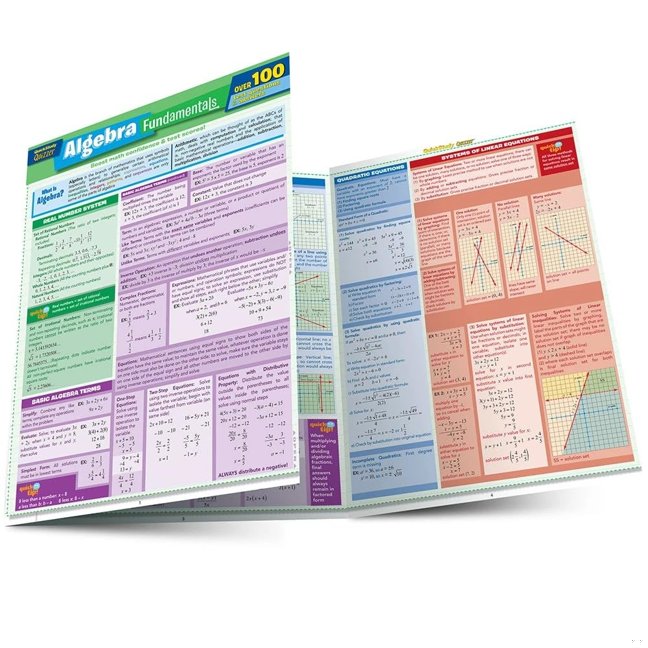 Algebra Fundamentals Quizzer: QuickStudy Laminated Reference Guide (QuickStudy Quizzer) book cover