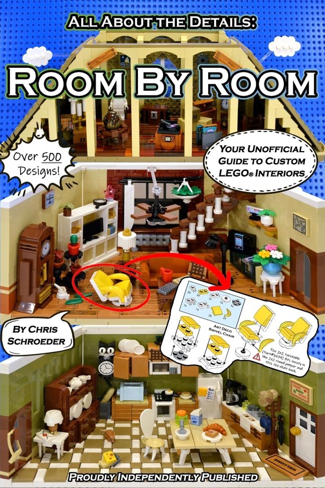 Room By Room: Your Unofficial Guide to Custom LEGO® Interiors (Standard Edition) (All About the Details) book cover