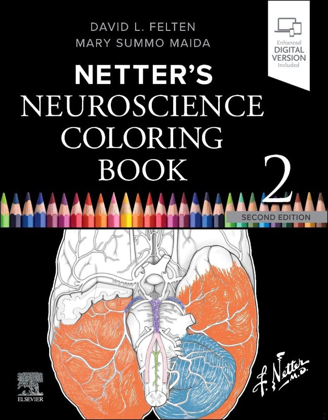 Netter's Neuroscience Coloring Book (Netter Basic Science) book cover