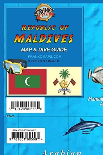 Maldives Map & Dive Guide book cover