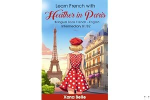 Learn French with Heather in Paris: Bilingual French & English - Easy Book for Intermediate Learners (Heather´s Adventures t book cover