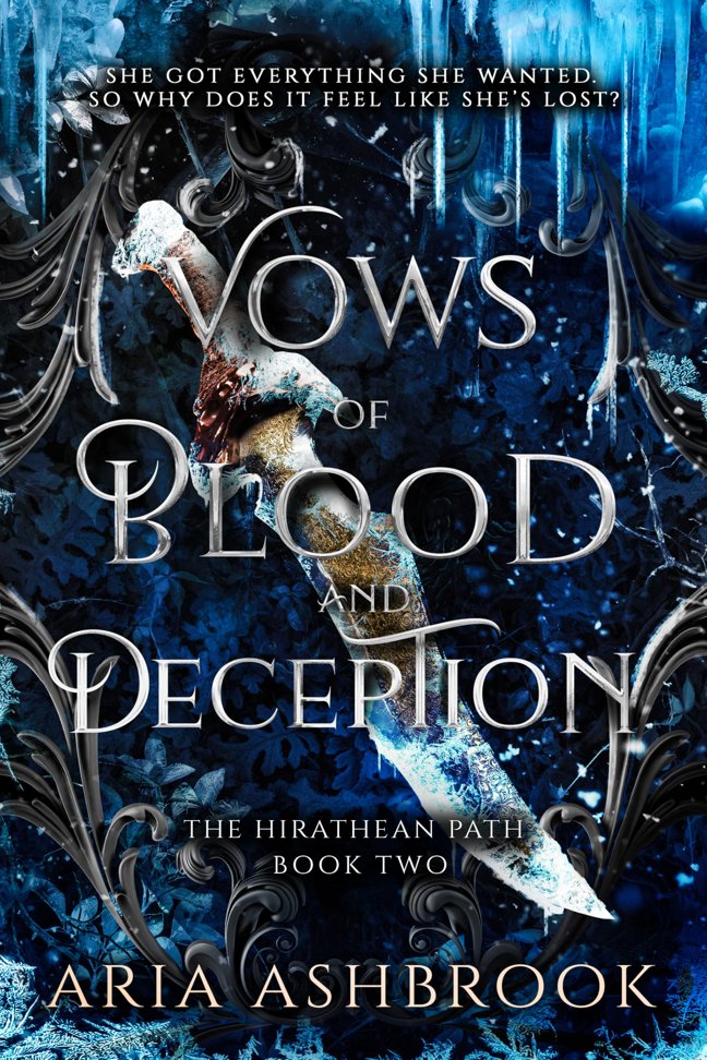 Vows of Blood and Deception: A Dark Enemies To Lovers Fantasy Romance Novel (The Hirathean Path Book 2) book cover