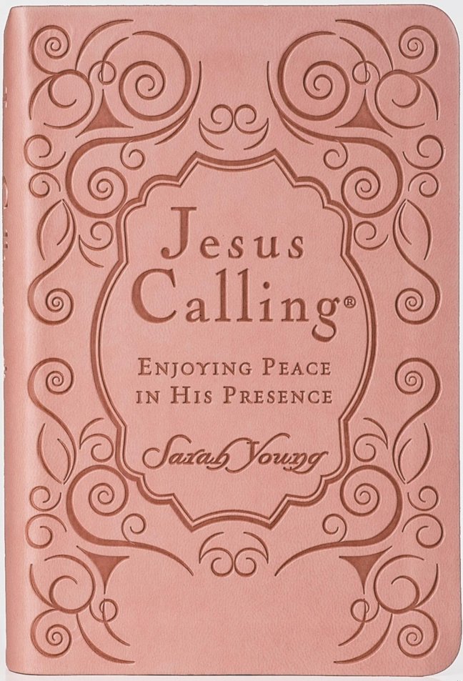 Jesus Calling, Pink Leathersoft, with Scripture References: Enjoying Peace in His Presence (A 365-Day Devotional) book cover